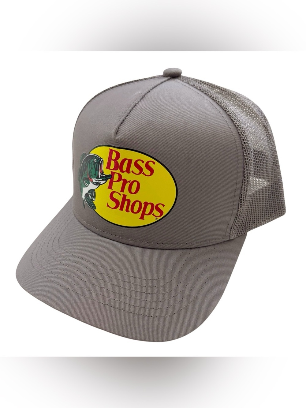 Bass Pro Shops Gray Trucker SnapBack Hat OSFM Unisex